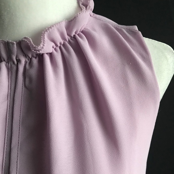 NWOT Naked Zebra Ruffle Mock Neck Tank - Picture 4 of 6